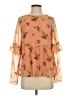Pieces 100% Polyester Orange 3/4 Sleeve Blouse Size XS - photo 1