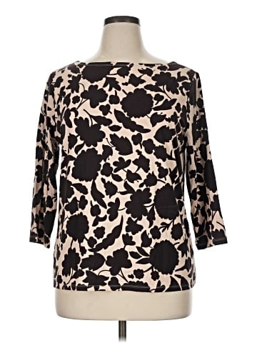 Ann Taylor Factory 3/4 Sleeve T-Shirt (view 1)