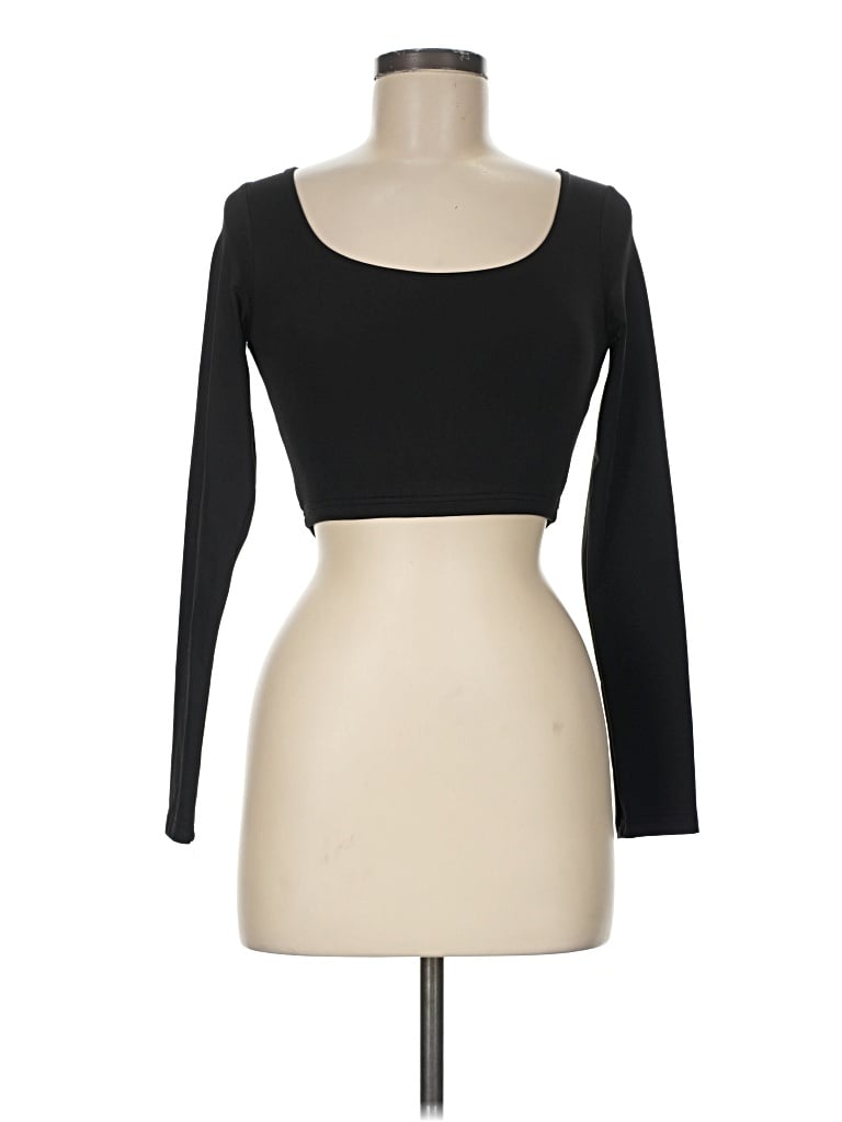 Pre-owned Daisy Long Sleeve Top Black Sweetheart Neckline Tops