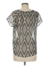 Chloe K 100% Polyester Gray Short Sleeve Blouse Size M - photo 2