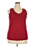 Venezia 100% Cotton Red Tank Top Size 18 - 20 Plus - photo 1