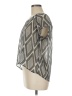 Chloe K 100% Polyester Gray Short Sleeve Blouse Size M - photo 5