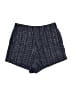Glam 100% Polyester Tweed Blue Shorts Size S - photo 1