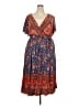 BLOOMCHIC 100% Rayon Paisley Blue Casual Dress Size 22 - photo 1