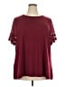 BLOOMCHIC Burgundy Short Sleeve Top Size 22 - 24 - photo 1