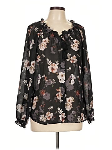 Vintage America Blues Long Sleeve Blouse (view 1)