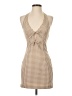 Zara 100% Polyester Houndstooth Tan Casual Dress Size S - photo 1