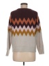 Blu Pepper Chevron-herringbone Brown Pullover Sweater Size M - photo 2