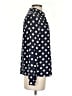 Boden Polka Dots Blue Long Sleeve Blouse Size 4 - photo 4