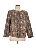 Elementz Animal Print Brown Blazer Size 1X - photo 1