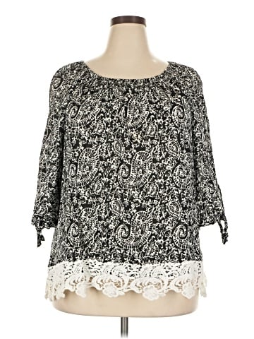 Rafaella 3/4 Sleeve Blouse (view 1)