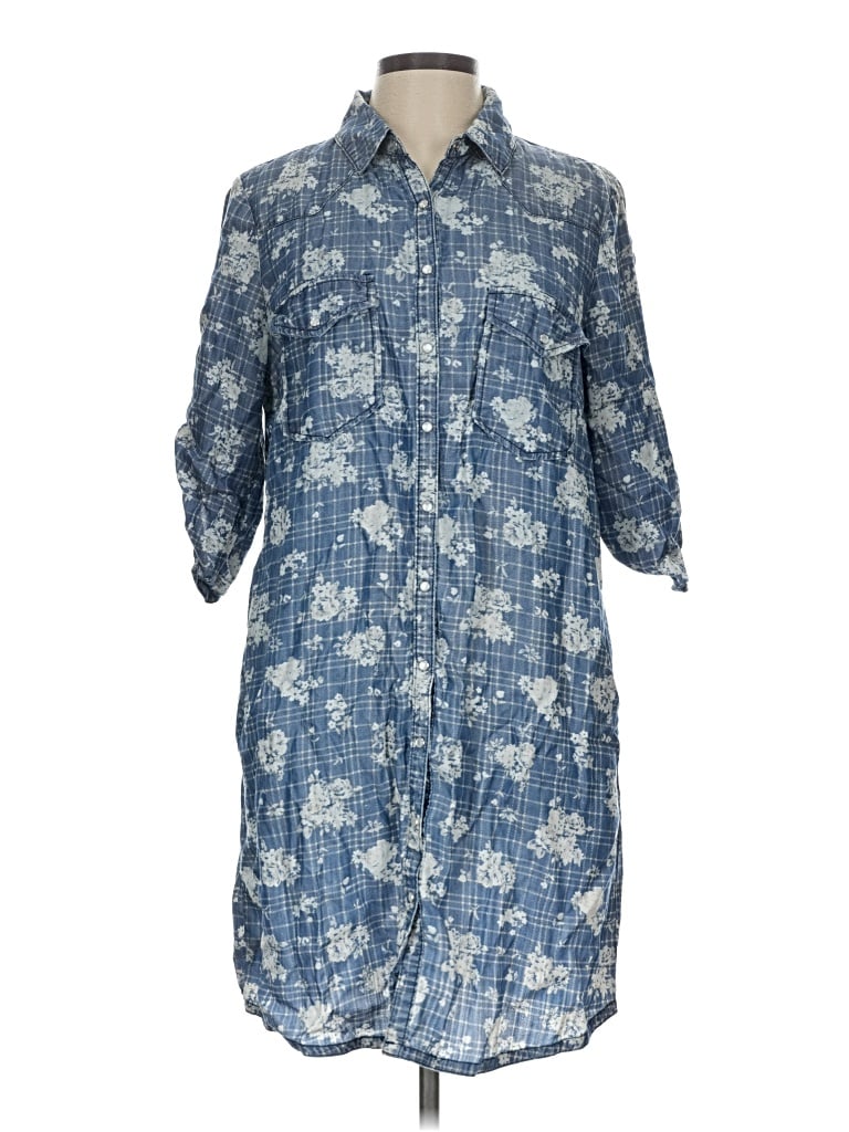 Pre-owned Kut From The Kloth Casual Dress In Blue