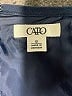 Cato 100% Polyester Solid Blue Formal Skirt Size 12 - photo 4