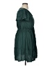 Rusttydustty 100% Viscose Solid Green Casual Dress Size 1X - photo 4