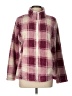 32 Degrees 100% Polyester Plaid Burgundy Faux Fur Jacket Size L - photo 1