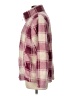 32 Degrees 100% Polyester Plaid Burgundy Faux Fur Jacket Size L - photo 5