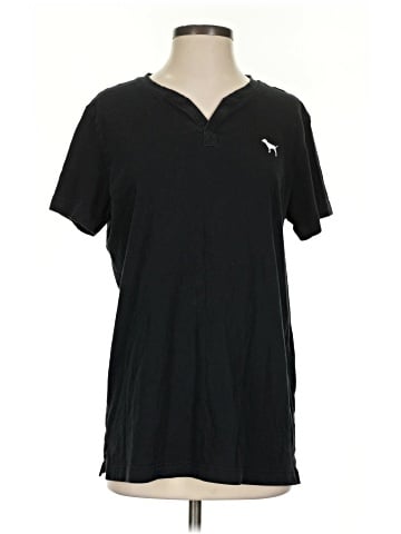 Victoria's Secret Pink Short Sleeve Henley (view 1)