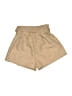Unbranded 100% Polyester Tweed Tan Khaki Shorts Size 6 - photo 2