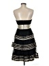 BCBGMAXAZRIA 100% Polyester Stripes Black Cocktail Dress Size 6 - photo 2