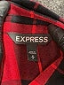 Express Plaid Red Long Sleeve Button-Down Shirt Size M - photo 7