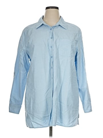 D&Co. 3/4 Sleeve Button-Down Shirt (view 1)