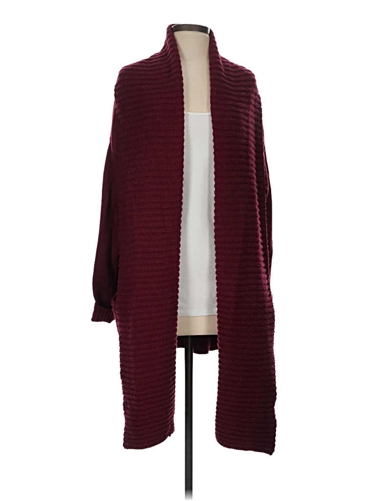 Pre-owned Jcrew Cardigan Sweater In Burgundy