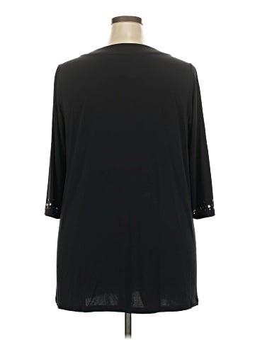 Roaman's 3/4 Sleeve Blouse (view 2)