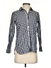 J.Crew Checkered-gingham Blue Long Sleeve Button-Down Shirt Size 0 (petite) - photo 1