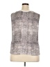 Worthington 100% Polyester Silver Sleeveless Blouse Size XXL - photo 2
