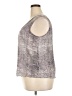 Worthington 100% Polyester Silver Sleeveless Blouse Size XXL - photo 5