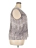 Worthington 100% Polyester Silver Sleeveless Blouse Size XXL - photo 4