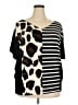 A.gain Black Short Sleeve Top Size 3X - photo 1