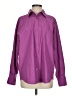 OAK + FORT Solid Purple Long Sleeve Button-Down Shirt Size Sm - Med - photo 1