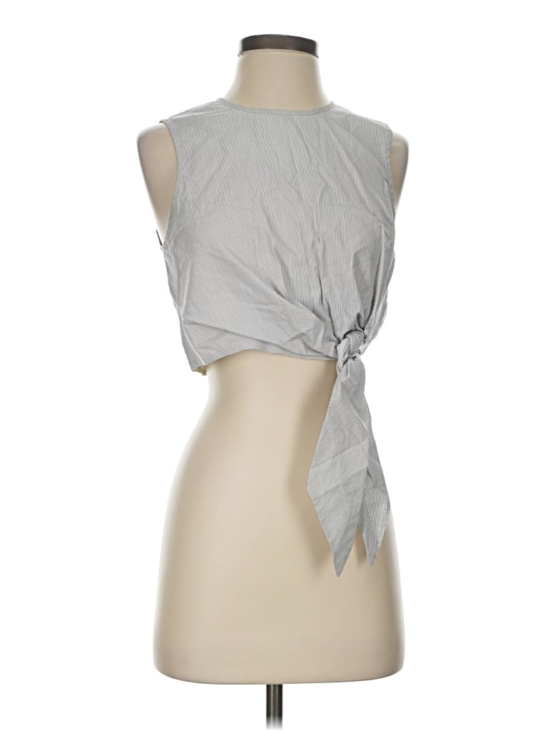 Pre-owned Tibi Sleeveless T-shirt In Silver