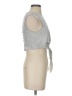 Tibi Silver Sleeveless T-Shirt Size 2 - photo 4