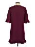 CeCe 100% Polyester Solid Burgundy Casual Dress Size 4 - photo 2