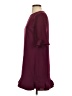 CeCe 100% Polyester Solid Burgundy Casual Dress Size 4 - photo 5
