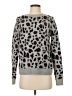 Halogen Animal Print Gray Pullover Sweater Size S - photo 1