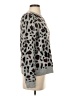 Halogen Animal Print Gray Pullover Sweater Size S - photo 4