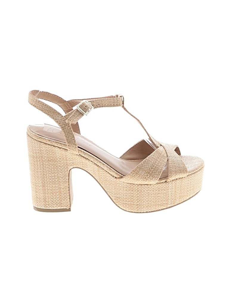 Pre-owned Wild Pair Heels In Tan