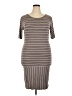 Lularoe Stripes Brown Casual Dress Size 3XL - photo 1