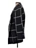 Ann Taylor LOFT 100% Cotton Plaid Black Coat Size L - photo 5