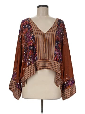 Free People 3/4 Sleeve Blouse (view 1)