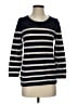 J.Crew Collection 100% Cashmere Stripes Blue Cashmere Pullover Sweater Size S - photo 1