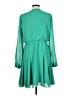 Bebe Solid Green Casual Dress Size L - photo 2