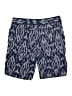 Ett:Twa 100% Cotton Chevron-herringbone Blue Shorts Size 6 - photo 2