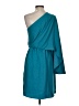 Trina Turk 100% Polyester Solid Teal Cocktail Dress Size 4 - photo 2