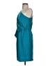Trina Turk 100% Polyester Solid Teal Cocktail Dress Size 4 - photo 5