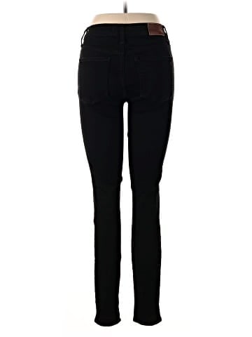 Madewell Tall 9" Mid-Rise Skinny Jeans in ISKO Stay Black&trade; (view 2)