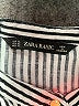 Zara Basic Stripes Black 3/4 Sleeve Blouse Size XL - photo 7